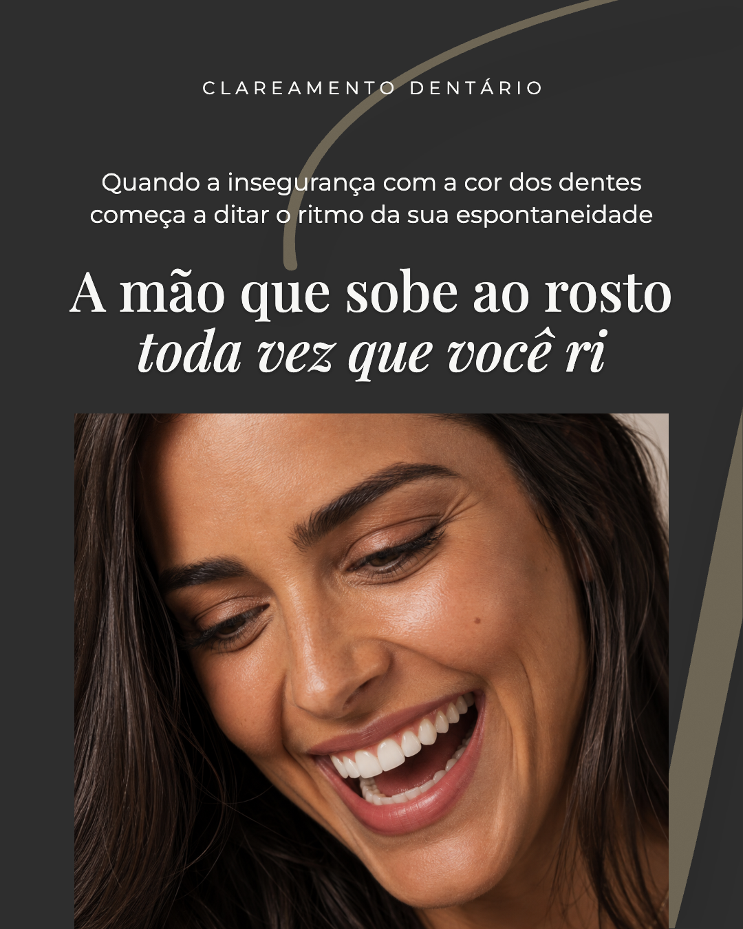 Carrossel de clareamento dentário gerado pela plataforma