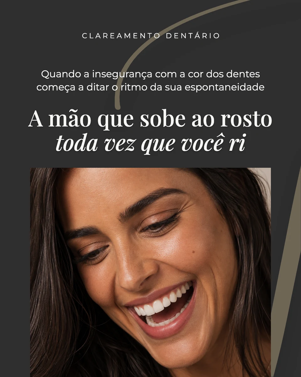 Carrossel de clareamento dentário gerado pela plataforma