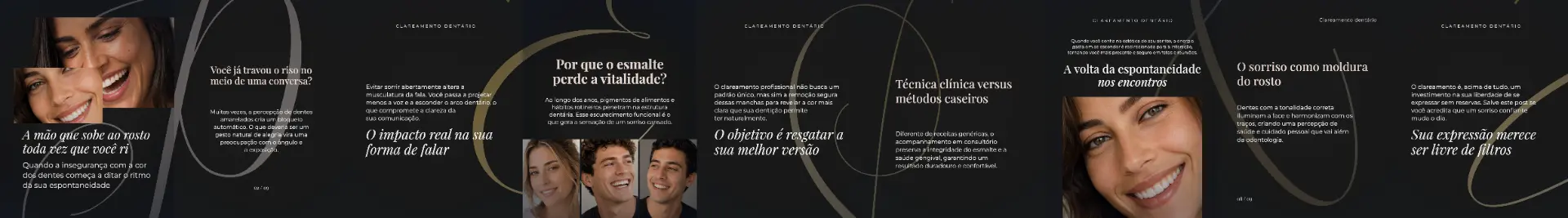 Carrossel completo gerado automaticamente pela plataforma Post Pra Dentista®
